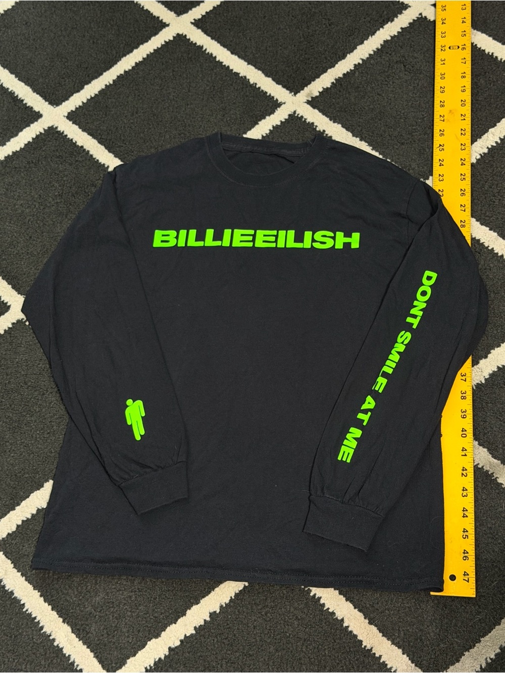 Billie Eilish Long-Sleeve Graphic Shirt - Neon Green Logo